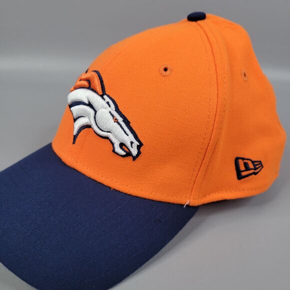 Denver Broncos New Era NFL Team Classic 39THIRTY Orange Blue Flex Hat Size M/L - Picture 1 of 10